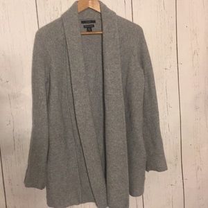 Tahari cashmere open long cardigan long sleeve